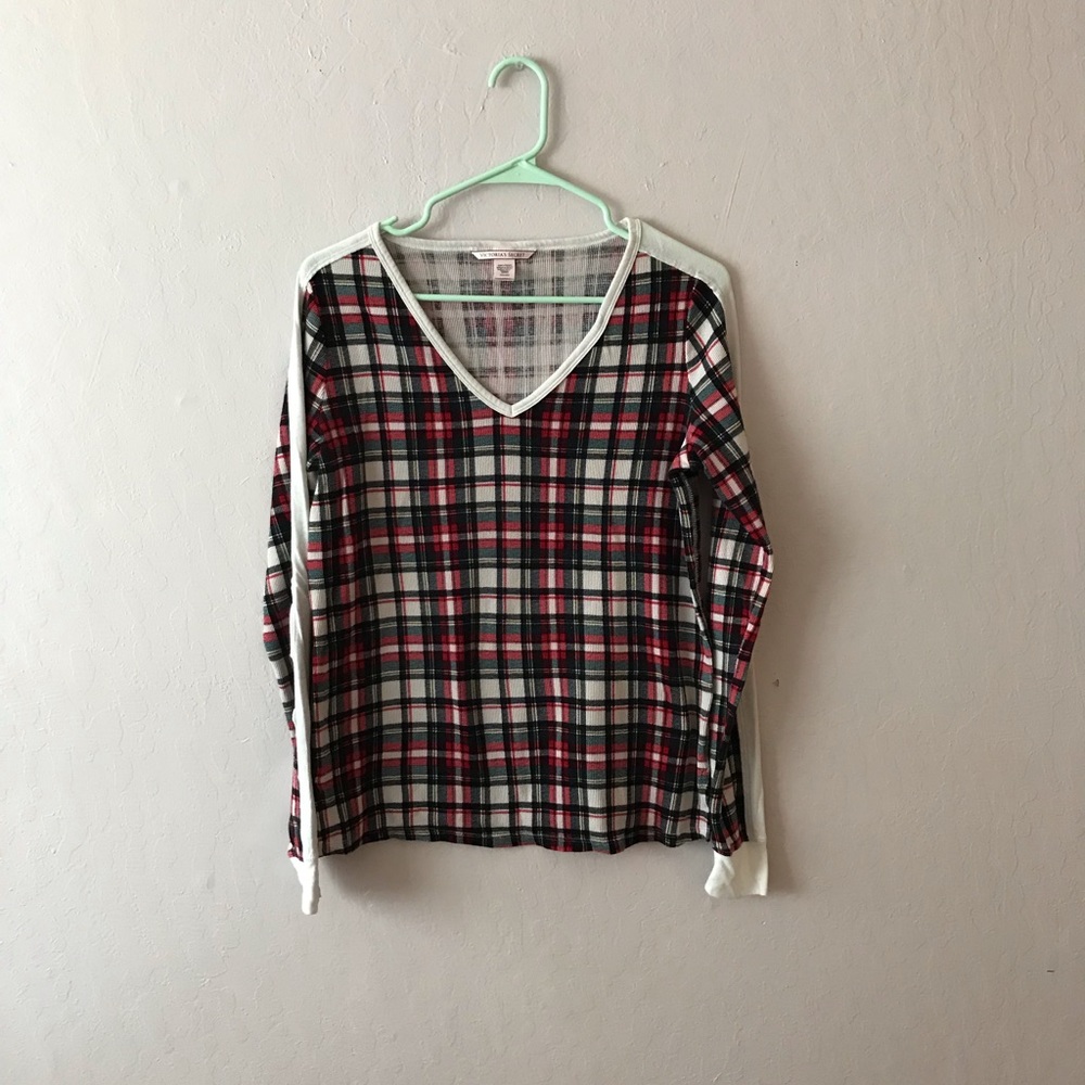 Victoria’s Secret plaid sleep top